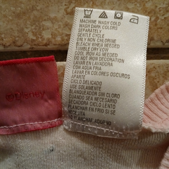 #0158 Baby Girl's The Wonderful World of Disney Pink Tinkerbell Top Size 4/5 - Picture 4 of 7